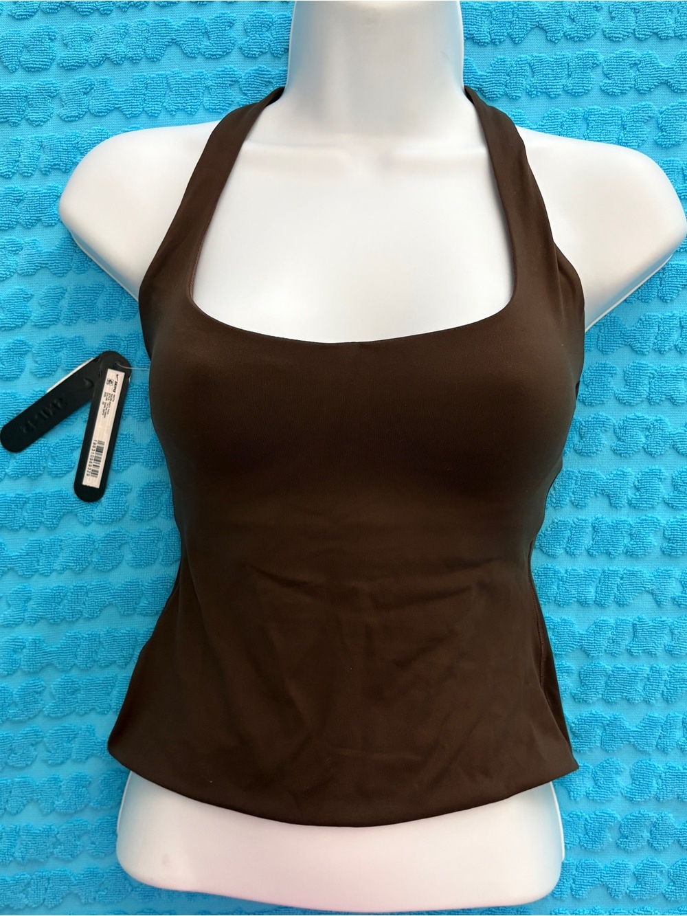 SKIMS x Nike Matte Racer Back Tank | Dark Sepia | XS | NWT 🏷️ - Picture 6 of 8
